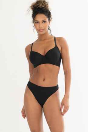 Bonded No VPL Thong - Black