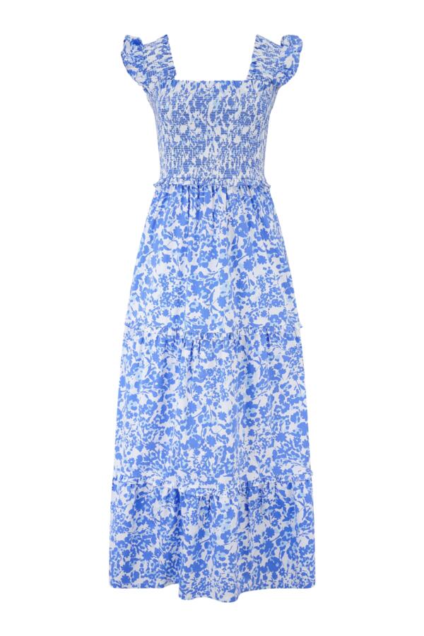 Lucy Cotton Poplin Tiered Midaxi Dress
