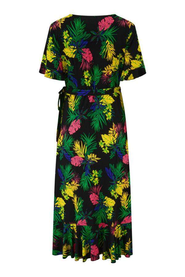 Megan Stretch Jersey Wrap Midi Dress