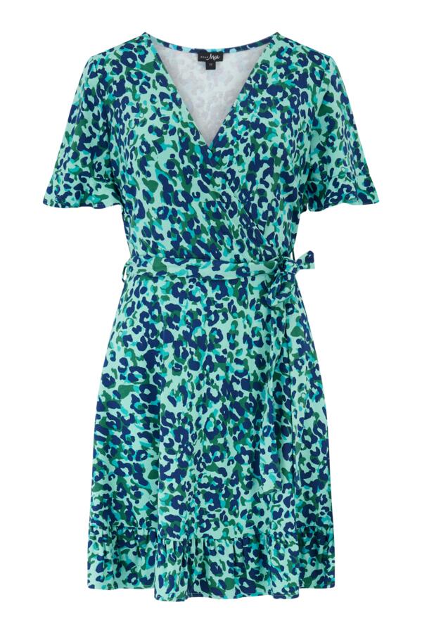 Birdie Stretch Viscose Jersey Wrap Front Dress
