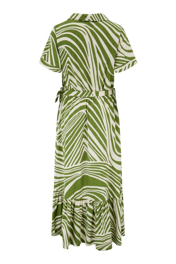 Cotton Slub Midi Shirt Dress