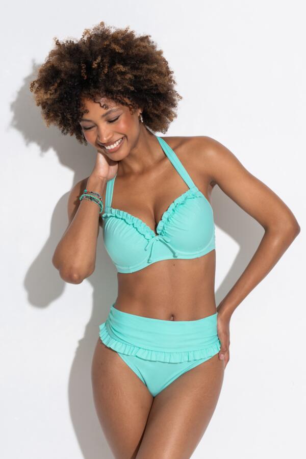 Ocean Breeze Frill Fold Over Bikini Brief