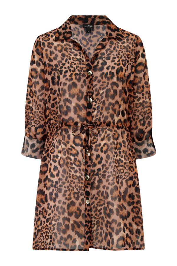 Chiffon Button Through Beach Shirt