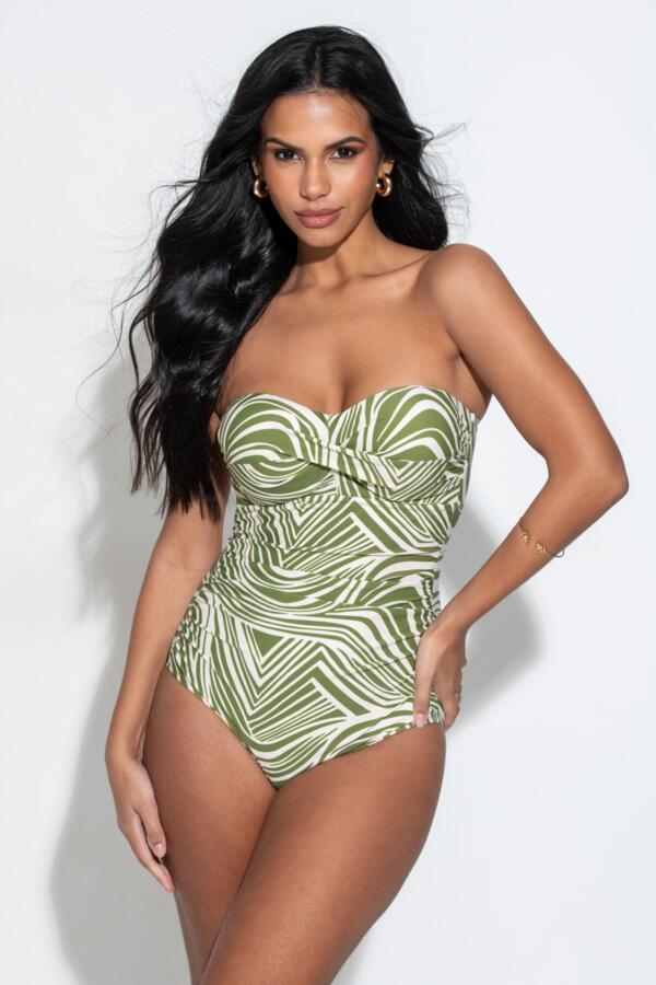 Santa Monica Strapless Tummy Control Swimsuit