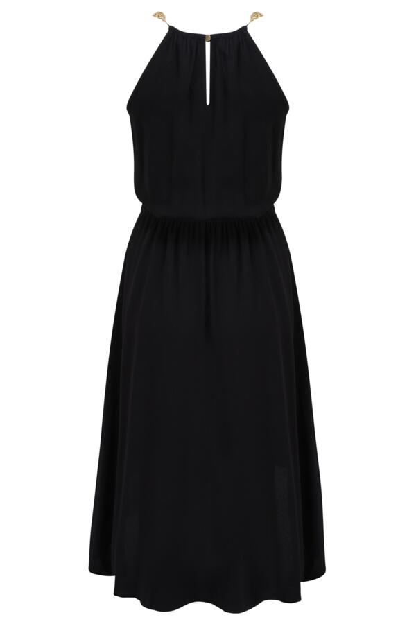 Gold Chain High Neck Beach Dress