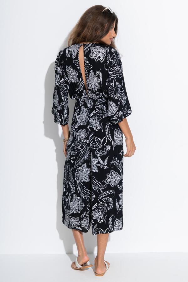 Crinkle O-Ring Woven Beach Jumpsuit