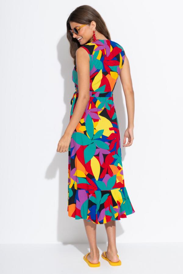 Midaxi Wrap Beach Dress