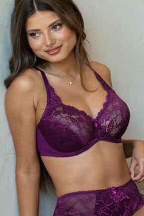 Rosalind Full Cup Underwired Bra B-G - Plum