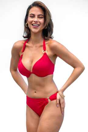 Samoa Padded Underwired Bikini Set - Red