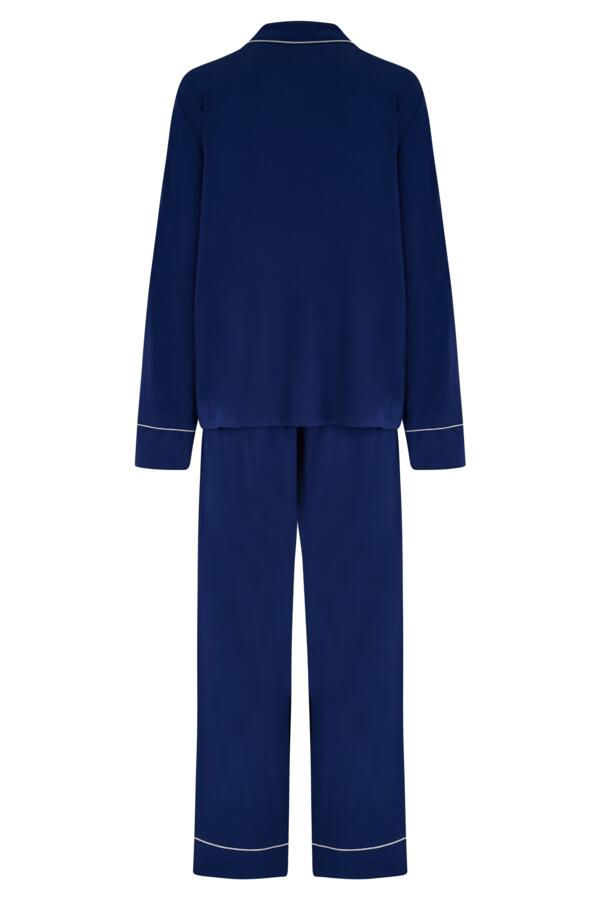 Bamboo Jersey Button Through Revere Collar Pyjama Set
