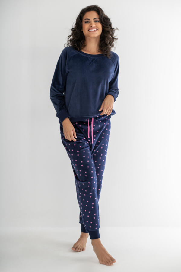 Cosy Fleece Sweatshirt and Jogger Pyjama Set