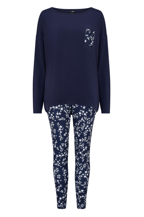 Soft Touch Jersey Fairisle Legging Pyjama Set