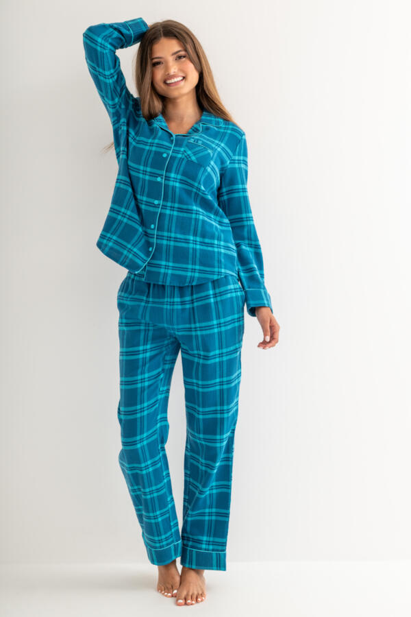 Cosy Check Brushed Cotton Pyjama Gift Set