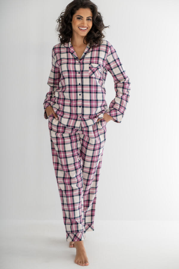 Cosy Check Brushed Cotton Pyjama Gift Set