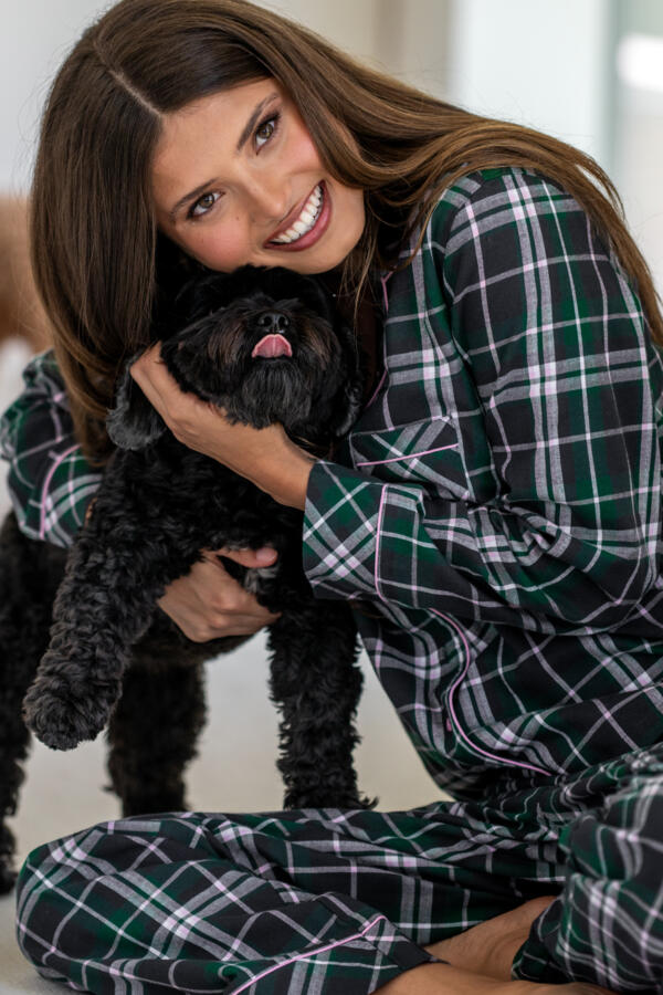 Cosy Check Brushed Cotton Pyjama Gift Set