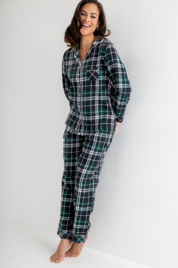 Cosy Check Brushed Cotton Pyjama Gift Set