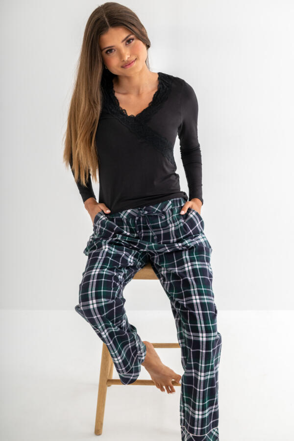 Cosy Check Brushed Cotton Trouser