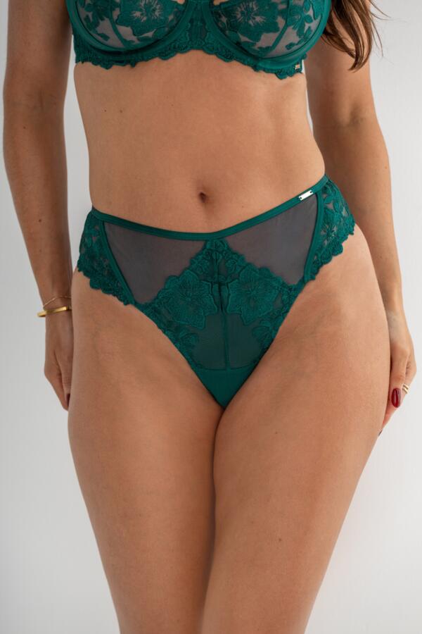 India Bold Floral High Leg Midi Brief 