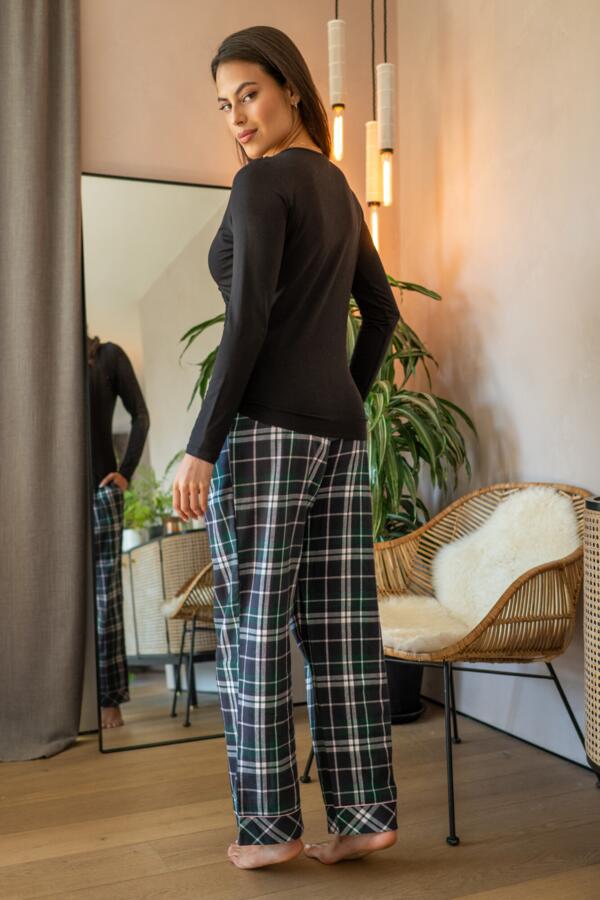Cosy Check PJ Trouser & Long Sleeve Top Gift Bundle