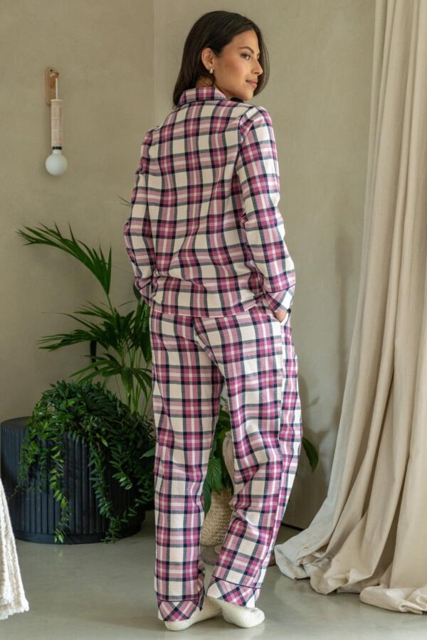 Cosy Check Pyjama & Sock Gift Bundle