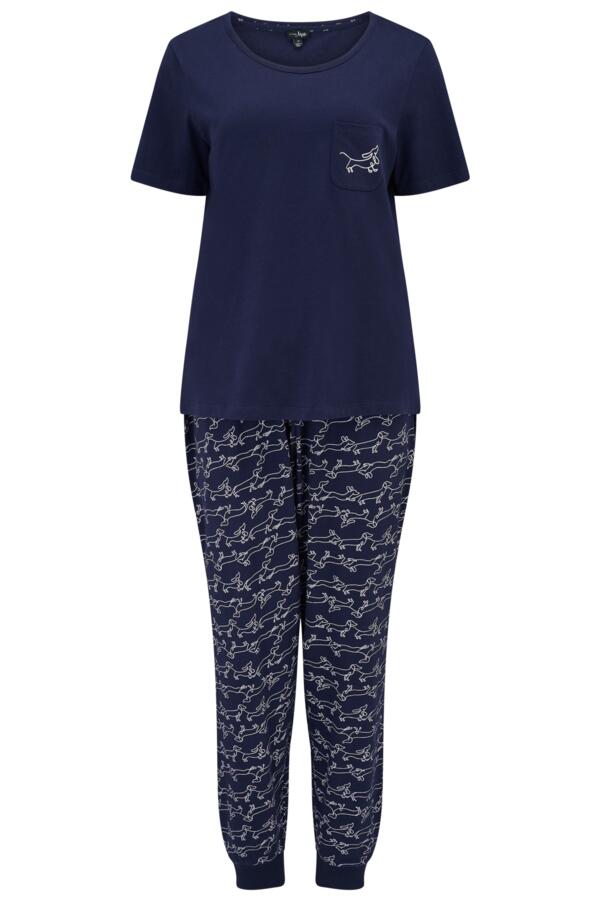 Jersey Cotton Daschund Pyjama & Sock Gift Bundle