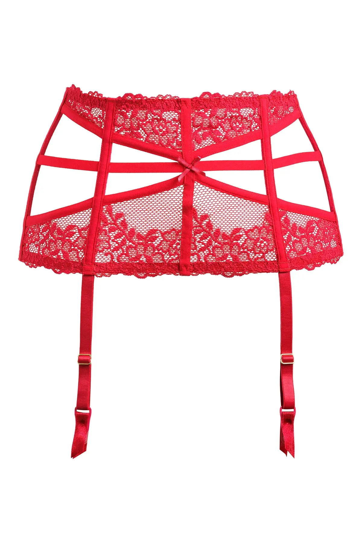 Strapped Suspender | Scarlet | Pour Moi
