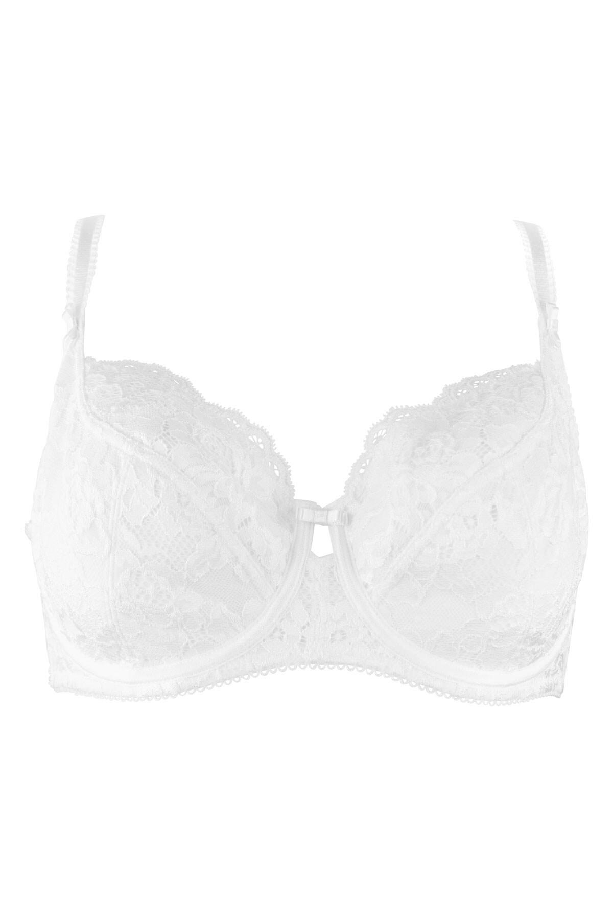 Opulence Underwired Bra White Lace Pour Moi