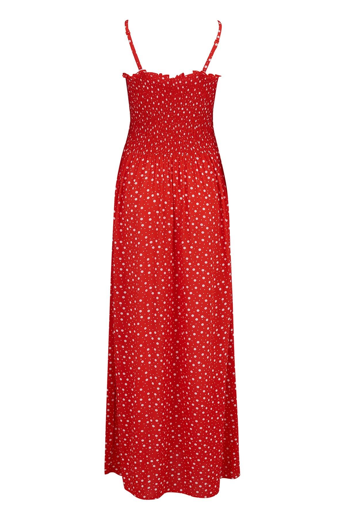 Pour Moi Mini Maxi Removable Straps Maxi Dress Red/White