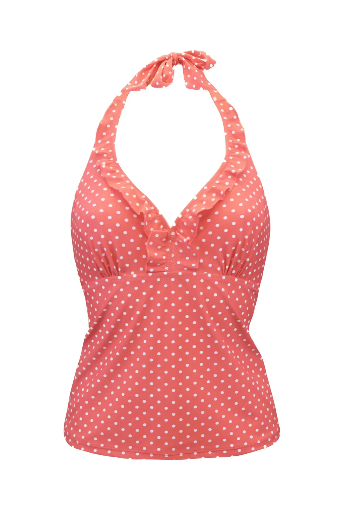 Hot Spots Underwired Tankini Top | Coral | Pour Moi