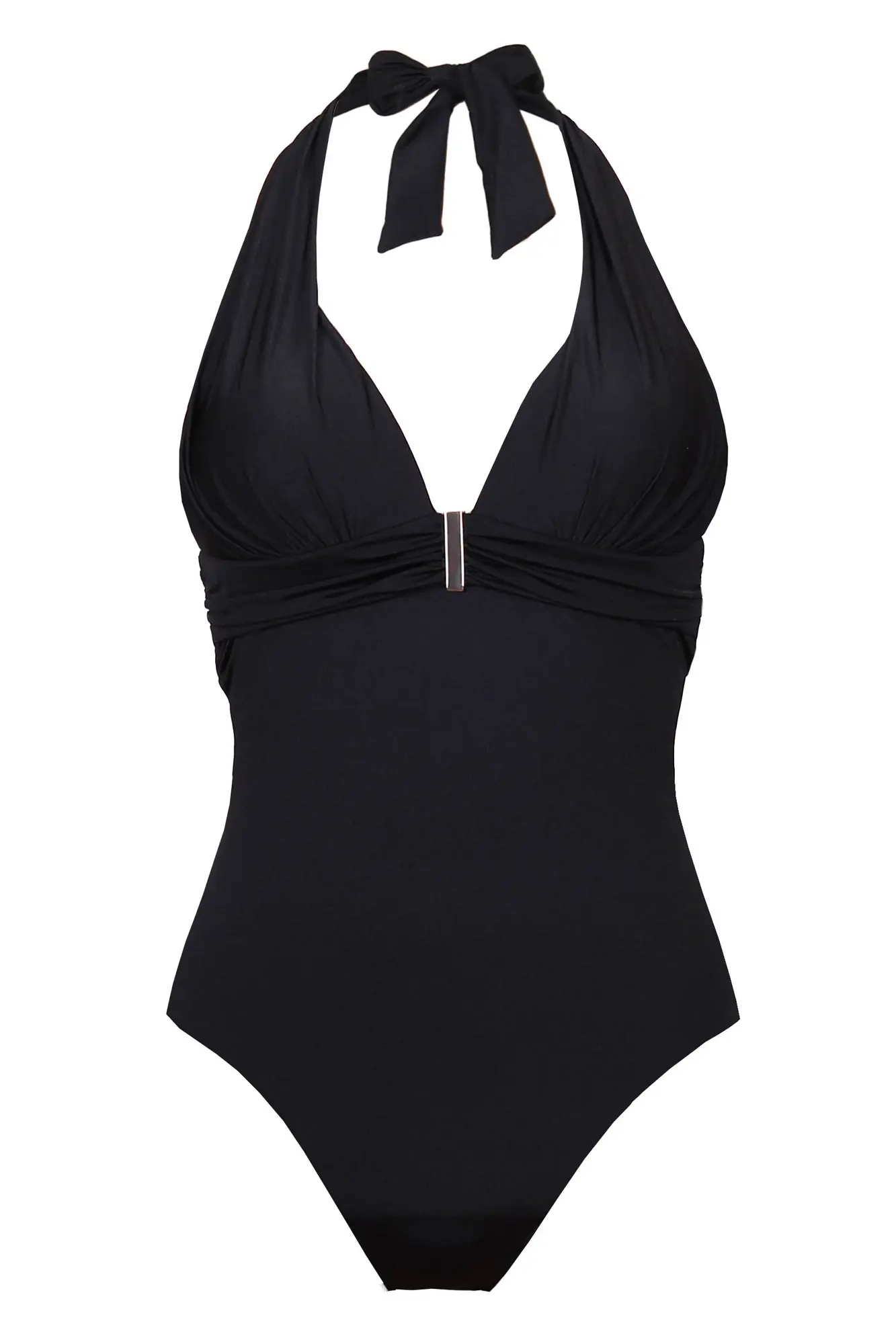Cote D'Azur Padded Non Wired Halter Control Swimsuit | Pour Moi | Cote ...