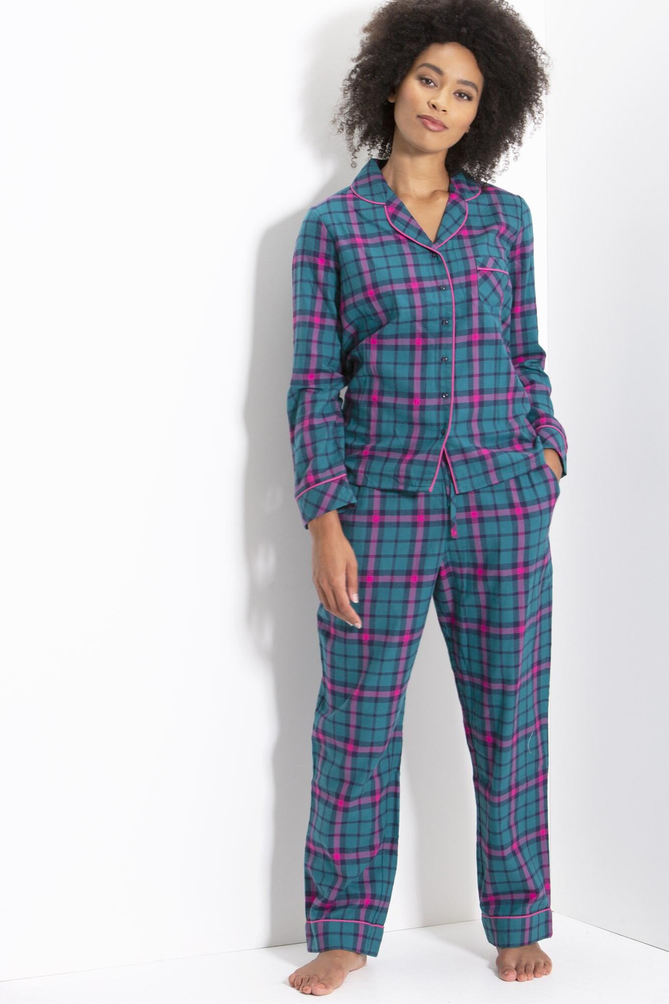 pour moi cosy check pyjama set