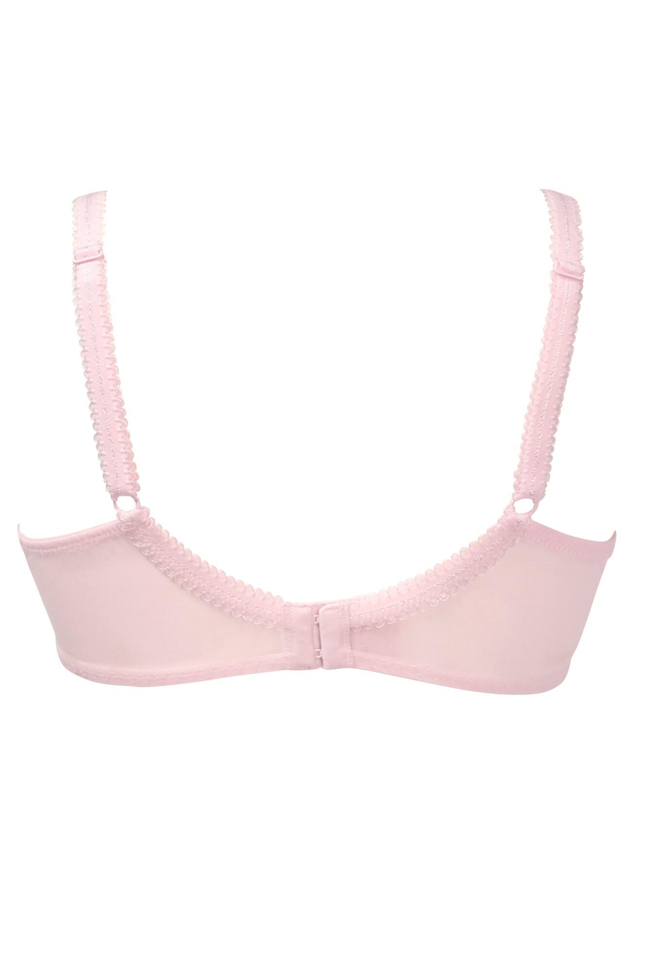 Gigi Lightly Padded Balconette Bra in Pale Pink | Pour Moi