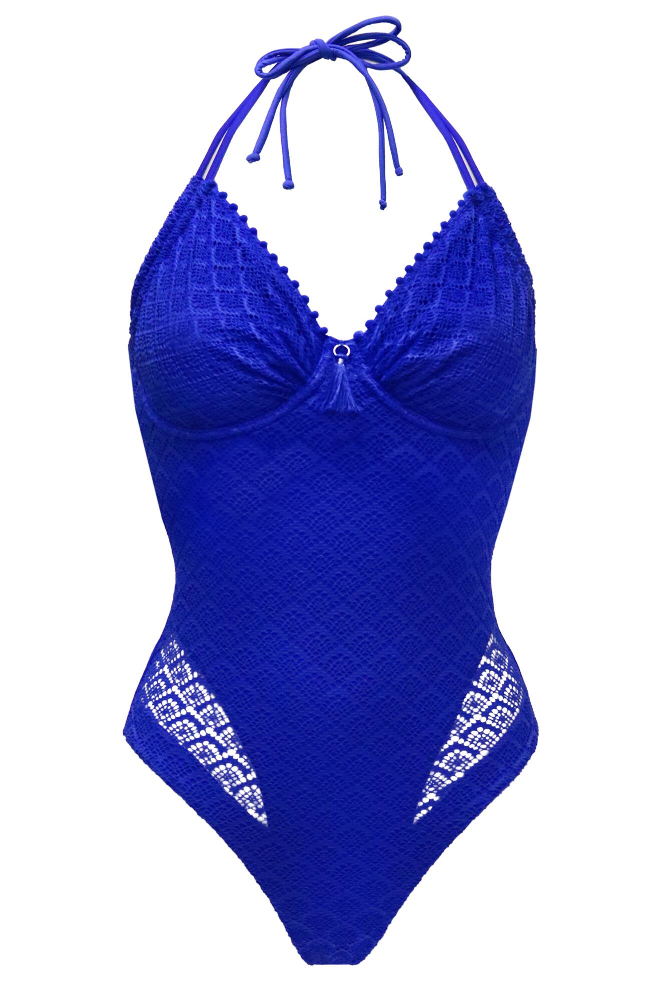 Castaway Adjustable Halter Underwired Swimsuit Ultramarine Pour Moi