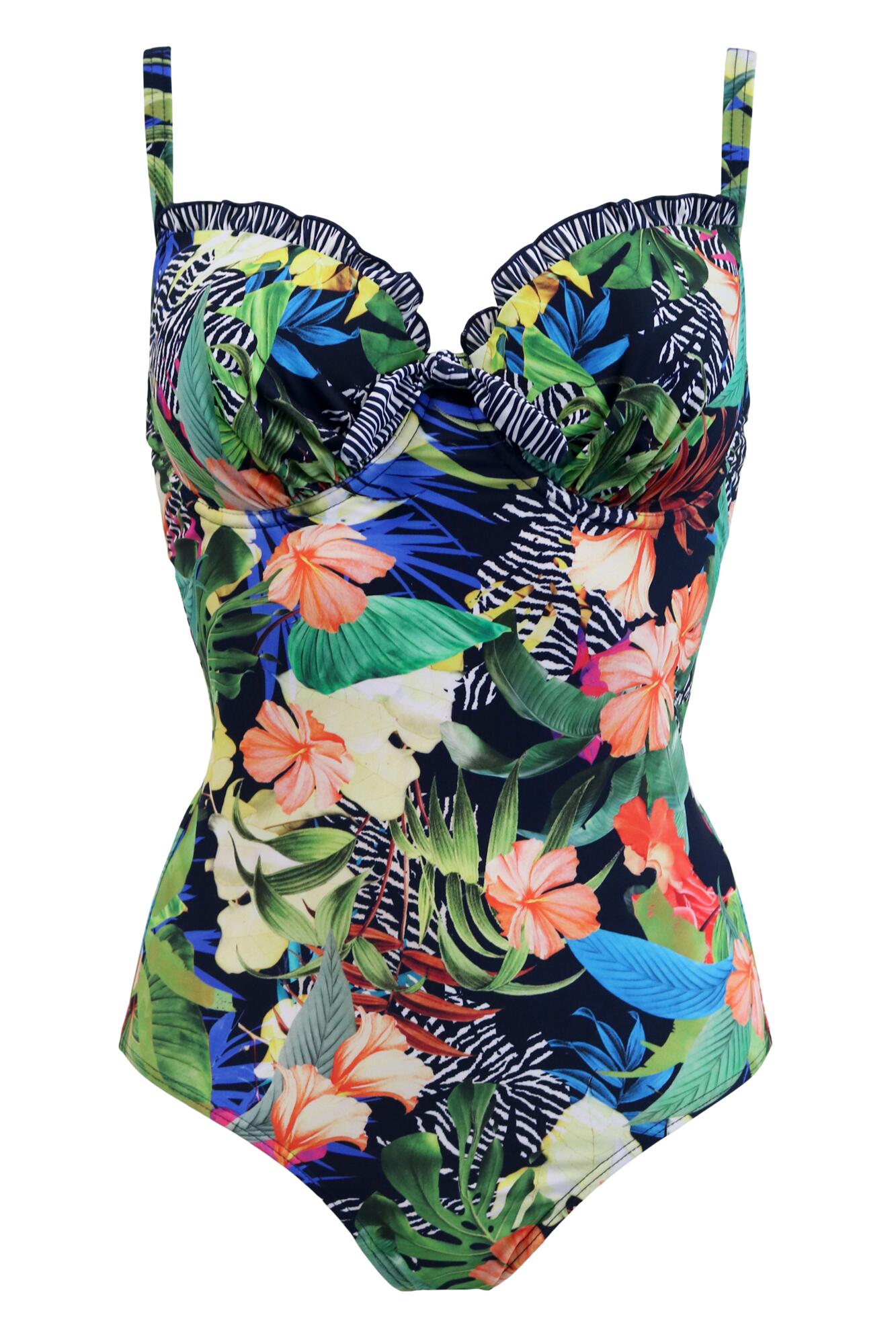 Havana Breeze Padded Underwired Swimsuit | Tropical | Pour Moi