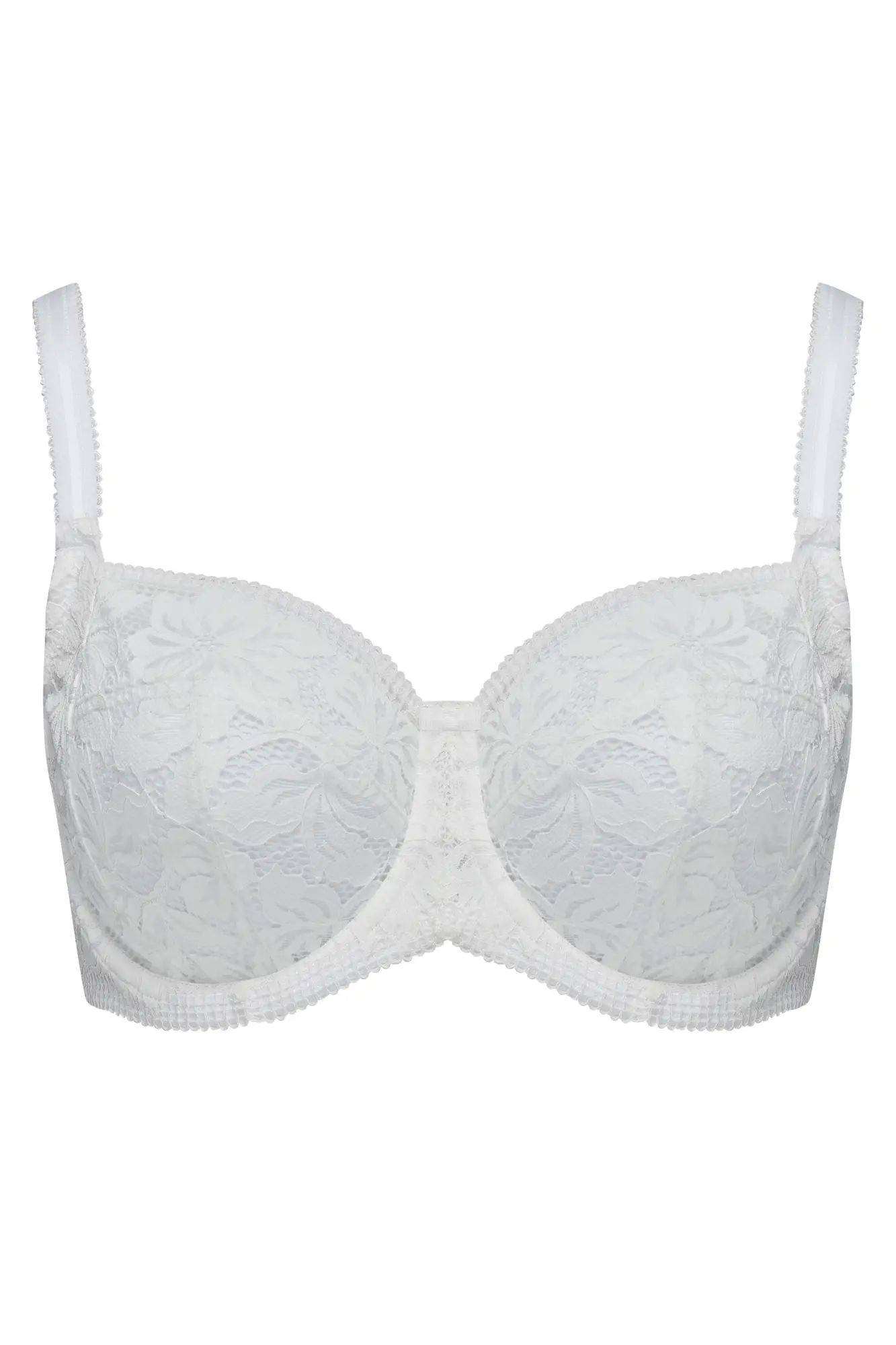 Reflection Side Support Bra in White | Pour Moi