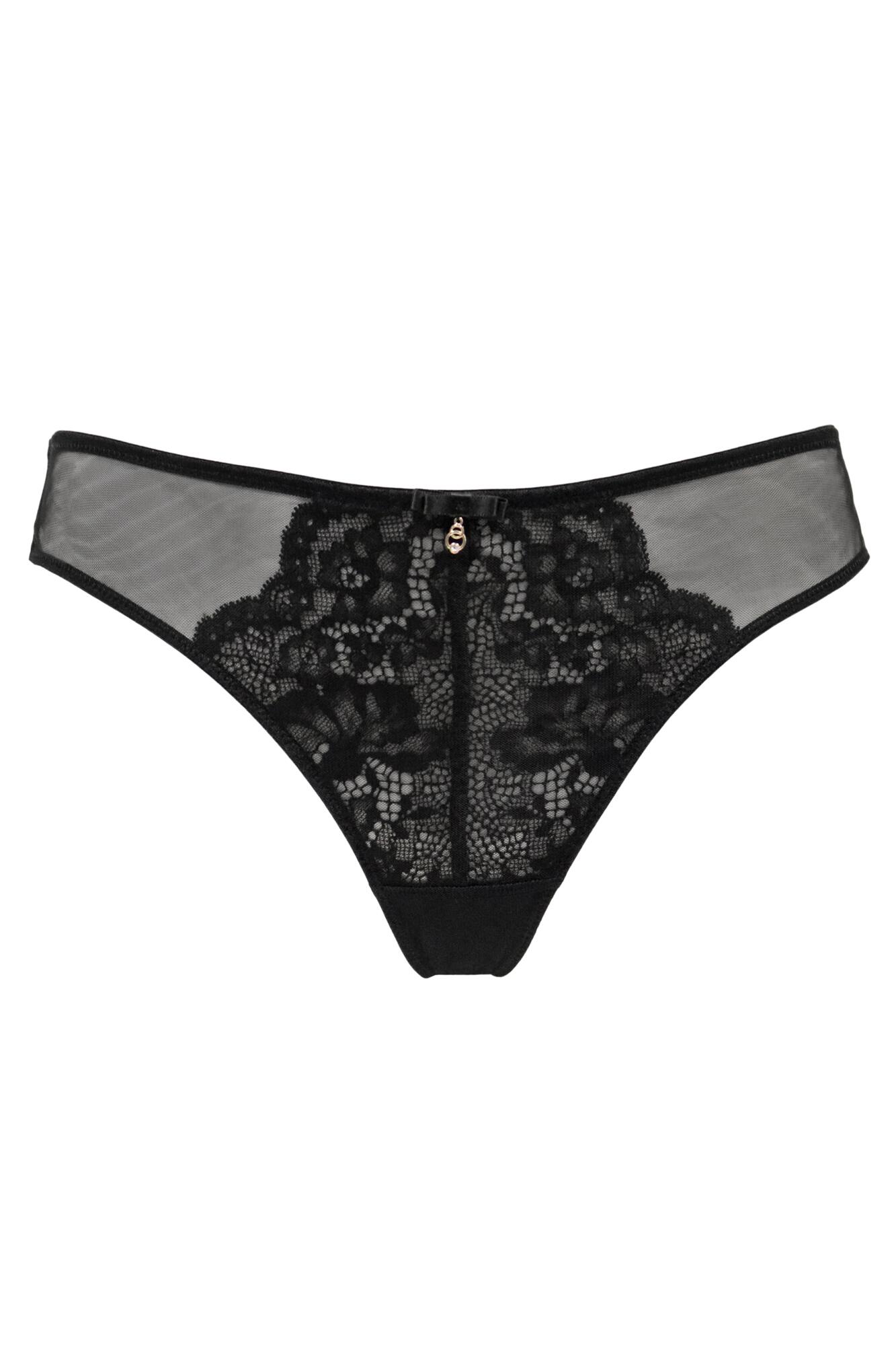 Milan Basque Set in Black | Pour Moi