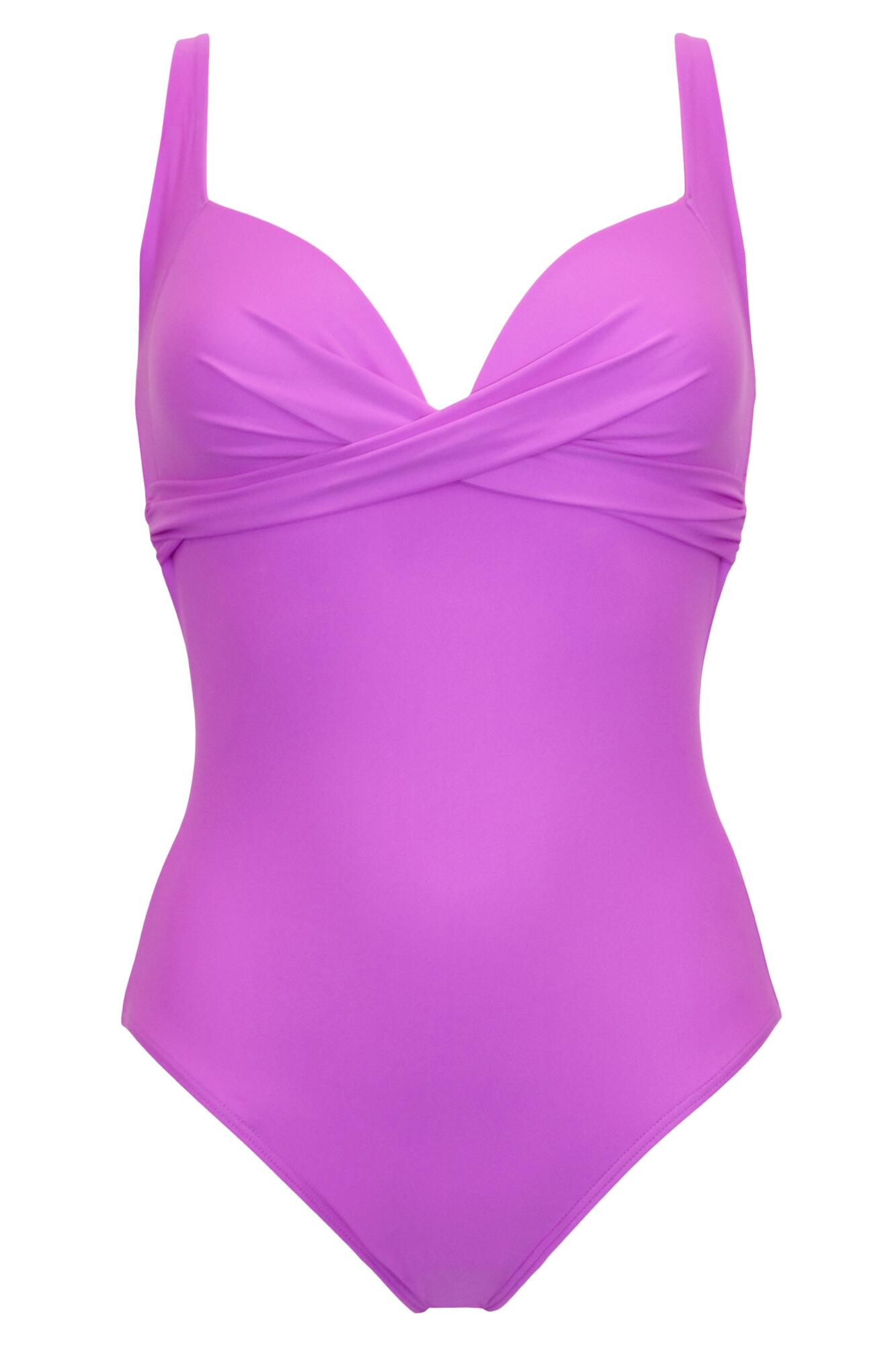 Valencia Twist Front Lightly Padded Non-Wired Tummy Control Swimsuit in ...