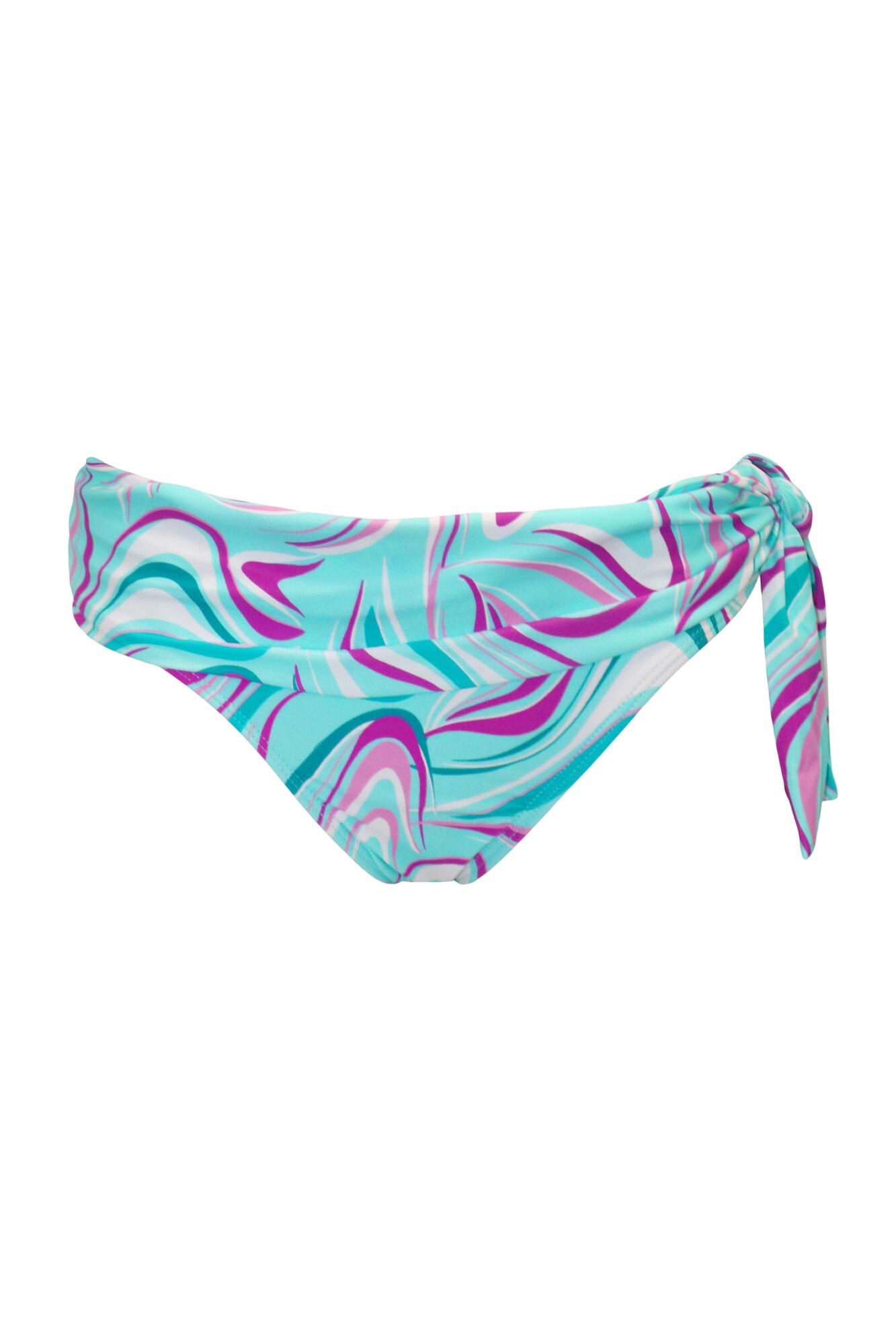 Carnival Foldover Tie Brief In Aquaburst 