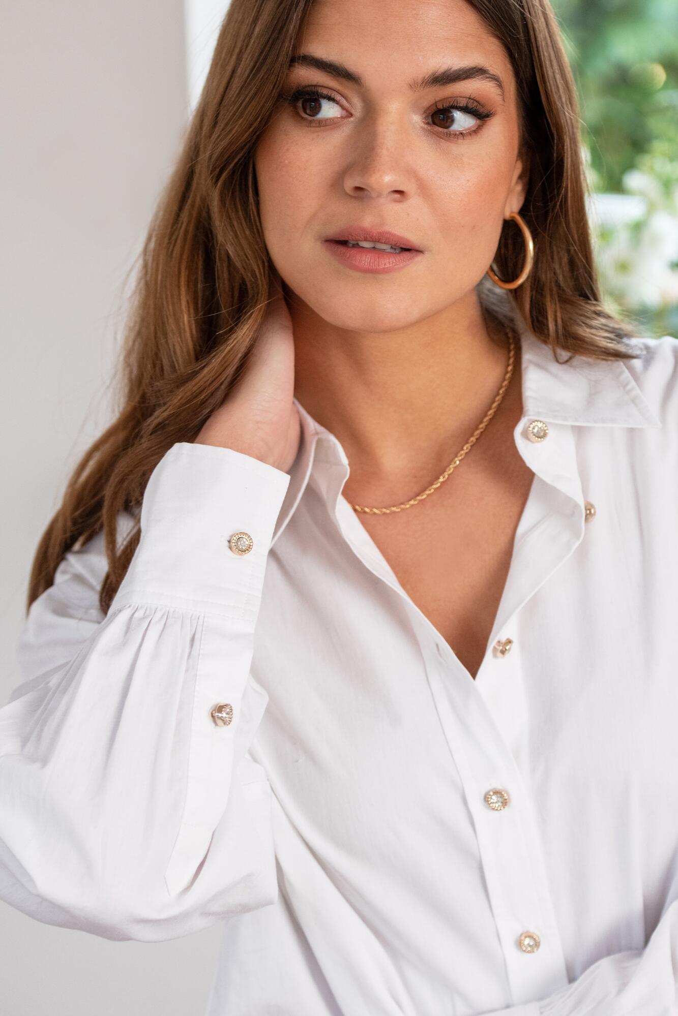 Pour Moi Summer Dress: The Amanda Fuller White Cotton Look - edmpazk