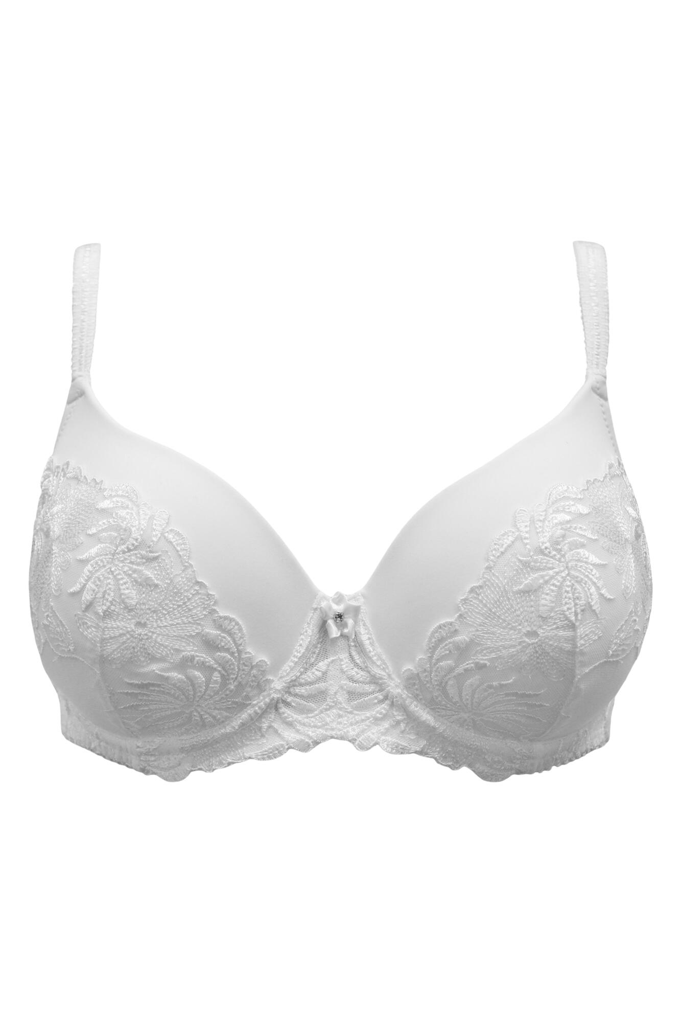 St Tropez Padded Balcony Bra | White | Pour Moi