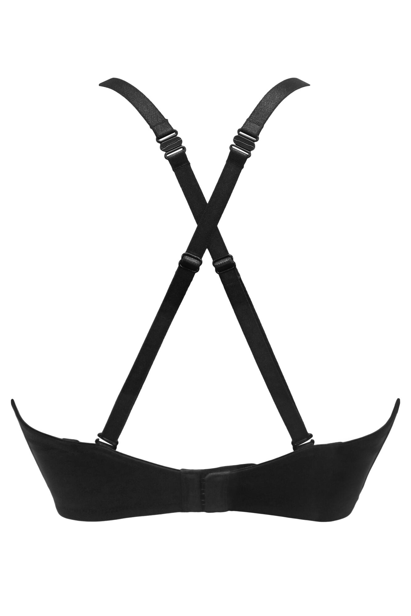 Definitions U Wire Plunge Low Back Multiway Bra in Black Pour Moi