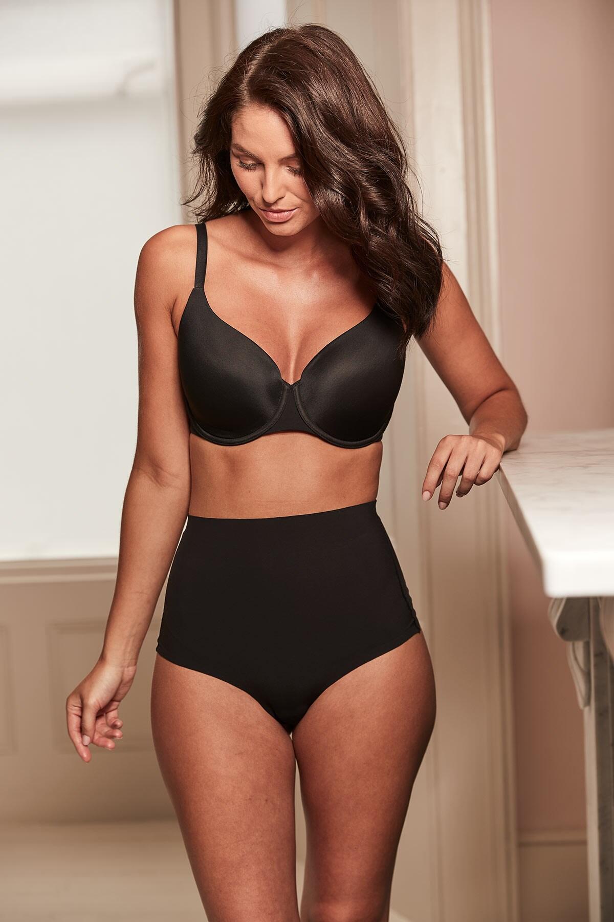 Buy Pour Moi Black Hourglass Shapewear Firm Tummy Control Thong from the  Next UK online shop