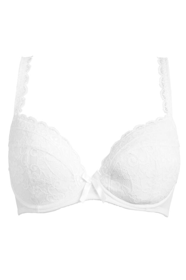 Rebel Padded Plunge Bra | Pour Moi | Rebel Padded Plunge Bra | White ...