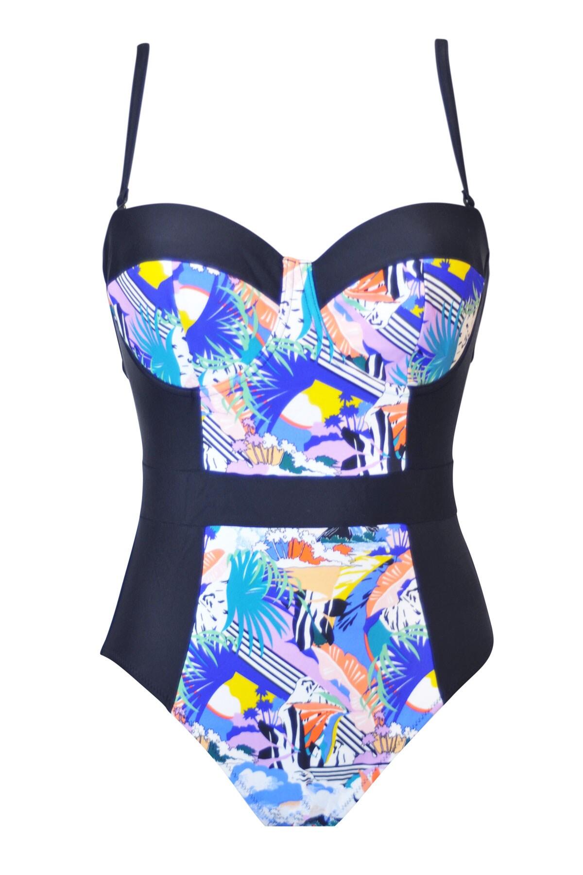 Halcyon Padded Underwired Swimsuit Multi Pour Moi