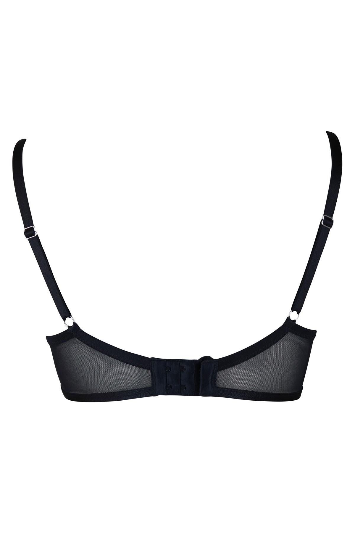 Viva Luxe Underwired Bra D-J in Black | Pour Moi