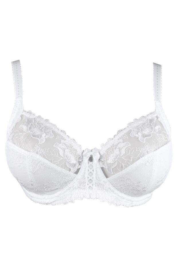 Sofia Lace Embroidered Side Support Bra, Pour Moi, Sofia Lace Embroidered  Side Support Bra, White