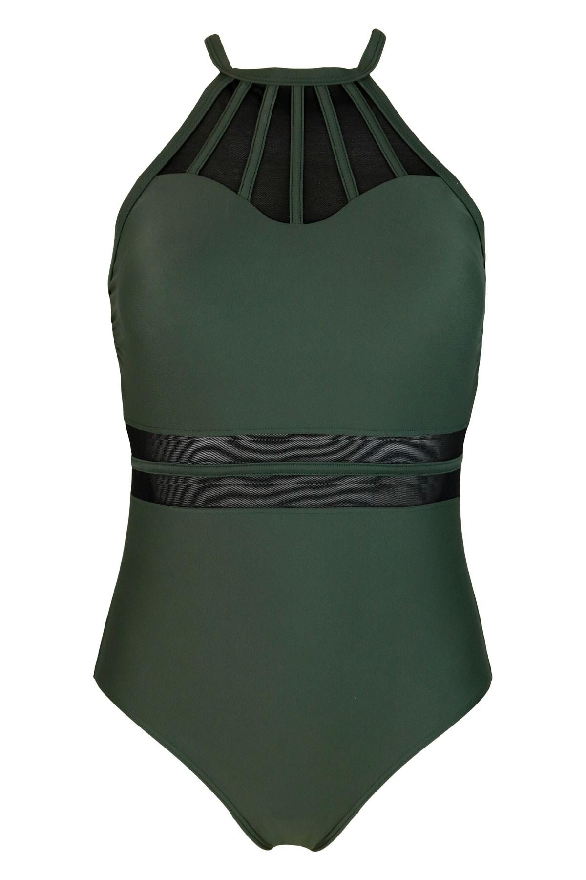 pour moi beach bound high neck suit