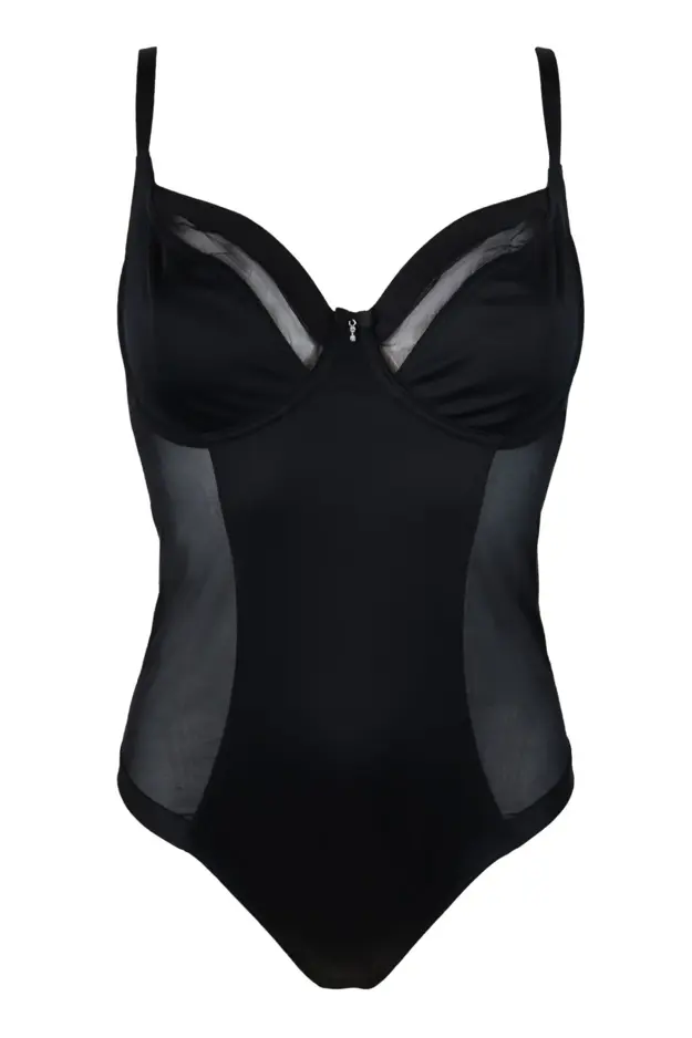 Charnos BLACK Superfit Everyday Bodysuit, US 34DD, UK 34DD