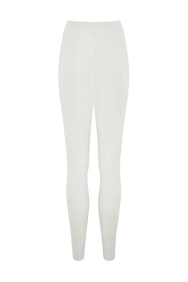 Second Skin Thermal Leggings in Ivory | Pour Moi