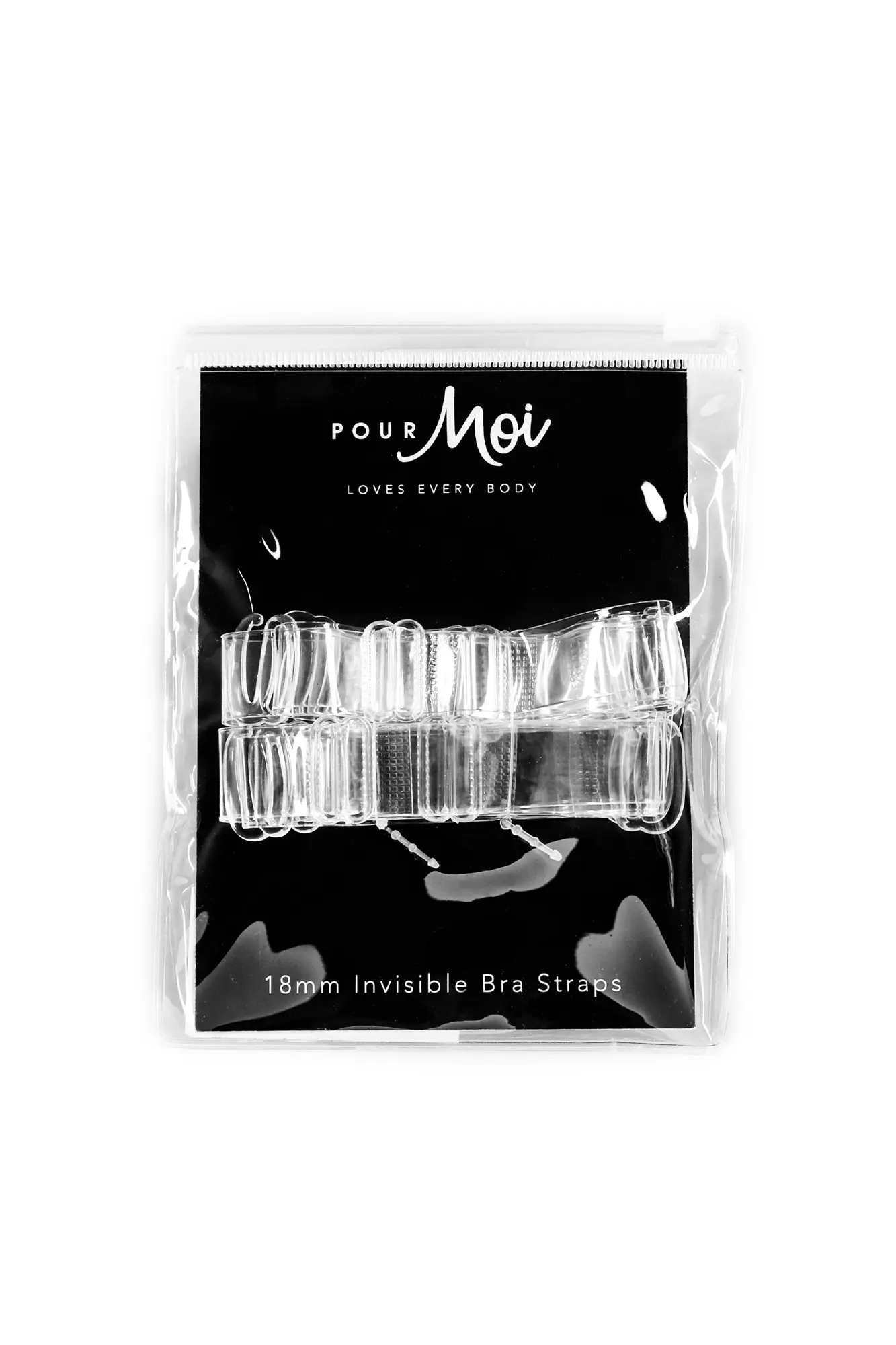 18mm Clear Bra Straps (Pack of 2 Pairs), Pour Moi